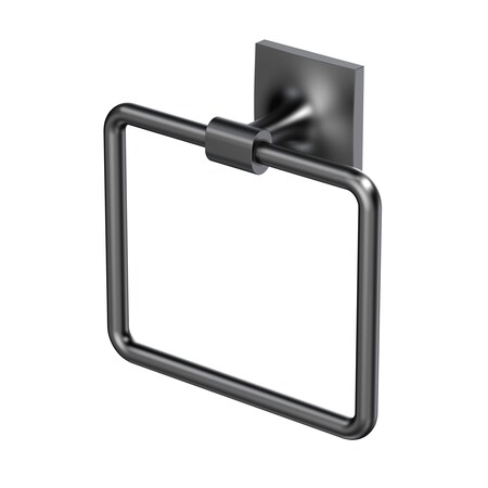 Gatco Waterline Towel Ring, Matte Black 5582MX