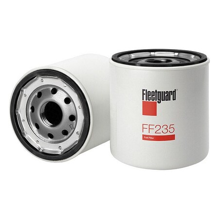 Fleetguard Fuel Filter, Spin-On, Cellulose FF235