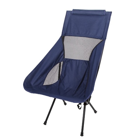 Stansport High-Back Camp Chair, 15 in W, 27-1/2 in D, 34-1/2 in H, Steel Frame G-365