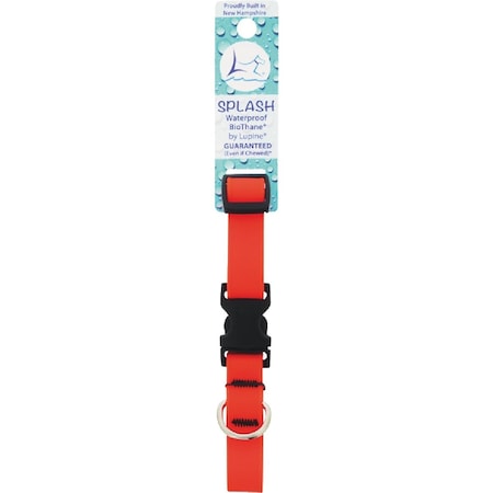 Lupine 3/4'' Waterproof Neon Orange 9 to 14'' Adjustable Collar 28501