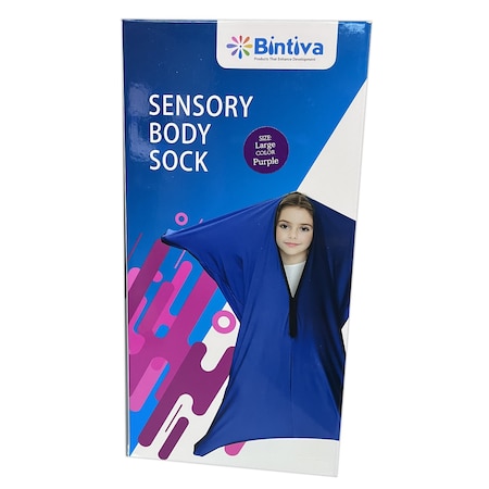 Bintiva Sensory Sock, Purple, Large, Ages 8-11 BN-SENSOX-LG-PUR-BT