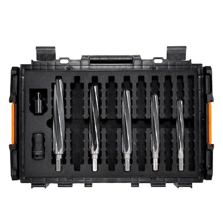 Versadrive MAX Impact Reamer 5pc Set, 15/16, 1-3/8, 3/4in Impact and Mag Drill Adapter STC-EMID-INMAX02