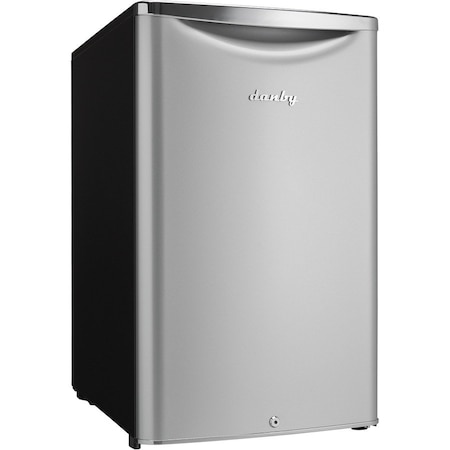 Danby DAR044A6DDB 4.4 CF Compact Refrigerator; Iridium Silver Steel DAR044A6DDB