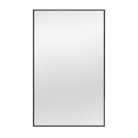 Homeroots 51" Black Metal Framed Full Length Mirror 474696