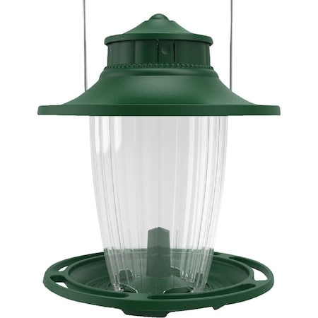 Stokes Select SureFill No Spill Green Plastic 3.8 Lb. Capacity Lantern Bird Feeder 108-SF-LGLAN