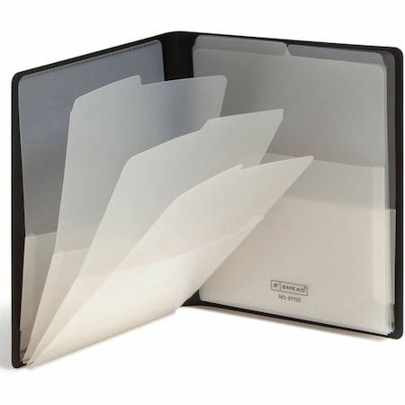 Smead Organized Up Letter Organizer Folder, Black SMD87722
