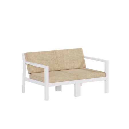Polybird BREEZE DEEP SEAT LOVESEAT.     WHITE POLYBIRD P108-WT-CAAS