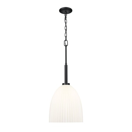Z-Lite Naya 1-Light Pendant, 11.75 in W, Matte Black 7518P11-MB