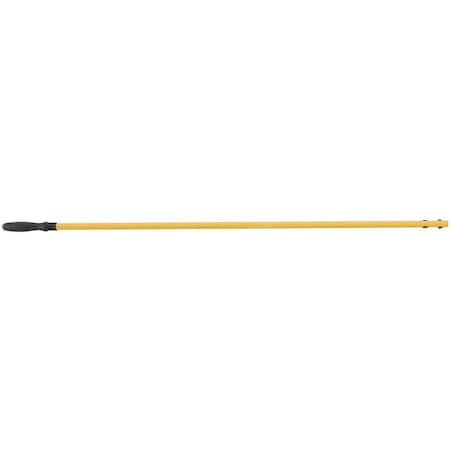 Rubbermaid Commercial 58 in Push-In Dust Mop Handle, Yellow, Aluminum FGQ75000YL00