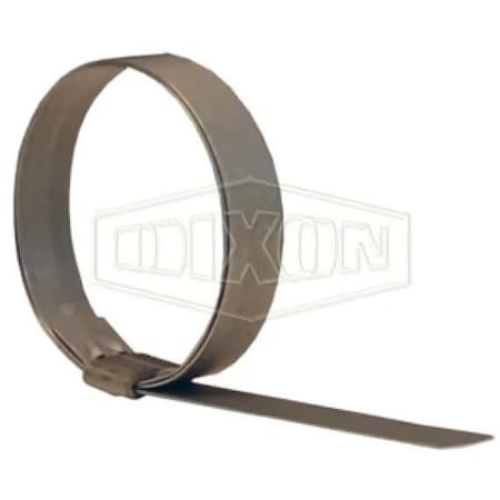 Dixon JS Series Roll-Over Smooth ID Band Clamp, 1 ID x 0.025 in Thick, Steel, Domestic JS343