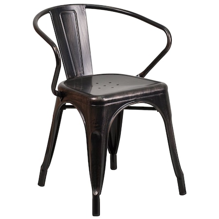 Flash Furniture Contemporary Chair, 21-1/2 in W 19" L 27-3/4" H, Integrated CH-31270-BQ-GG