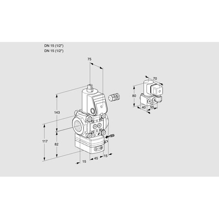 Honeywell Kromschroder VAG115R/NWBK KS88012023