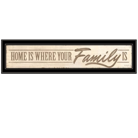 Homeroots Home Is? 5 Black Framed Print Wall Art 415825