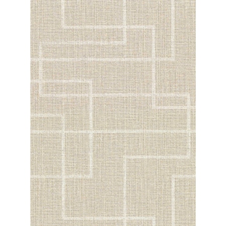 Warner Clarendon Wheat Geometric Faux Grasscloth Wallpaper 2921-50505