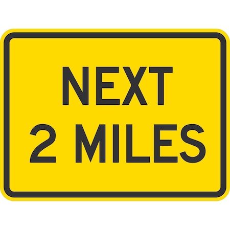 Lyle Next 2 Miles, 24x18, Non-Reflective, Yellow G-12199-NA_24x18