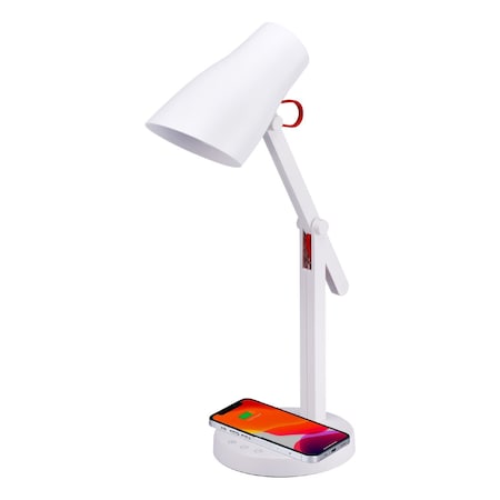 Bostitch LED Desk Lamp, Qi Wireless Charging, Dimmable, Adjustable Color Temperature LED2101