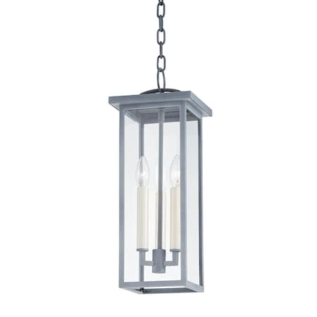 Troy Lighting Eden 3 Light Pendant 7.5 In. Weathered Zinc F7520-WZN