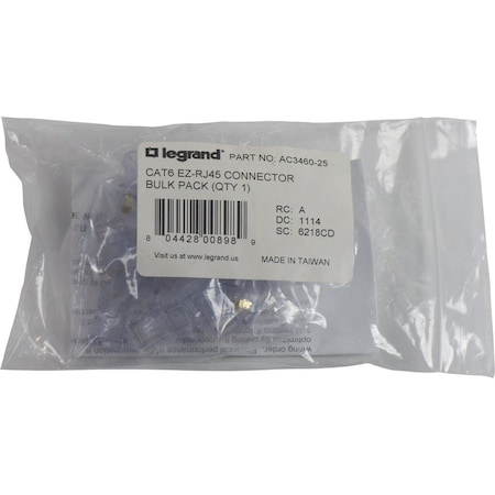 On-Q CAT 6 EZ-RJ45 CONNECTOR AC346025