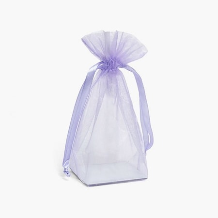 Nashville Wraps Lavender Square Gusseted Sheer Bag, 2.25x2.25x6, 10PK GHB226LA