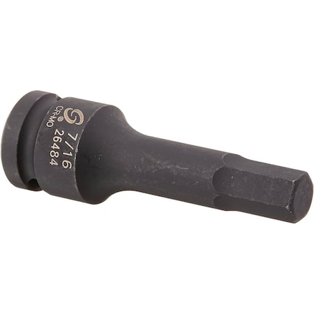 Sunex 1/2 in Drive 7/16 in Hex Impact Socket 26484