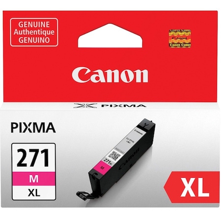 Canon CLI-271 Original High Yield Inkjet Ink Cartridge, Magenta CLI-271XLM