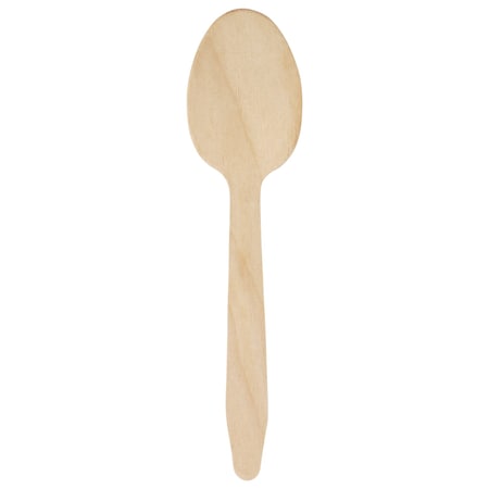 Verterra 6.5" Medium Weight Wooden, Spoon, 1000PK VT-E2-MS
