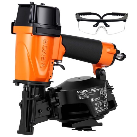 Vevor Professional Roofing Nailer 3/4 in to 1-3/4 in 15 Degree Air Roofing Nail Gun CN45N