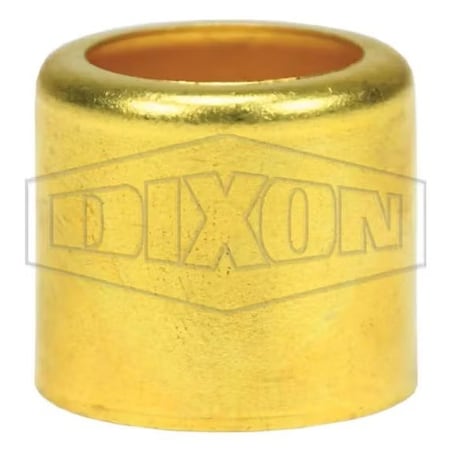 Dixon Ferrule, 1.175 in Nominal, 0.844 in L, Brass, Domestic BFW1175