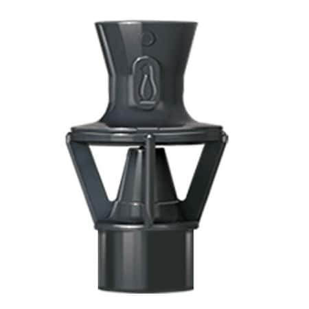 Filter Pump Polypropylene Sparging Eductor, 3/8in MPT connection, 30 degree dispersion angle PE-3/8MB-1