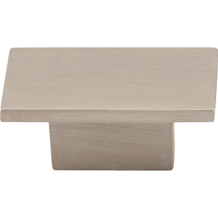 Hardware Resources Jeffrey Alexander Mirada 1-9/16'' Satin Nickel Rectangle Knob 81021SN