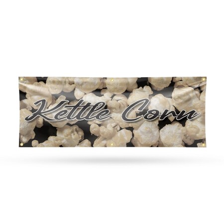 Signmission Kettle Corn, 24 Inch x 72 Inch, Vinyl Banner B-72-30717