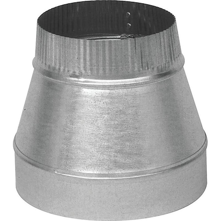 Imperial Short Duct Reducer, 6 in L, 30 Gauge, Galvanized Steel GV0808-A