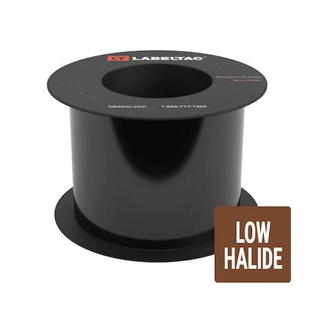 Labeltac Low Halide Supply 4in x 75ft LT9, Black LT403LH-C