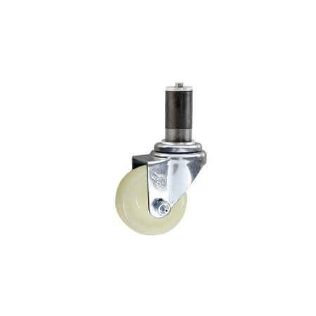 Service Caster 3'' SS Nylon Wheel Swivel 1-1/2'' Expanding Stem Caster SCC-SSEX20S314-NYS-112