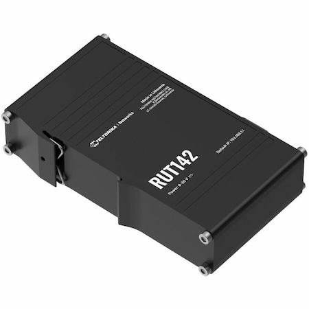 Teltonika RUT142 ETHERNET ROUTER WITH RS232, 2 X 10/100 MBPS ETHERNET PORTS, WI-FI 4, INTE RUT142000000