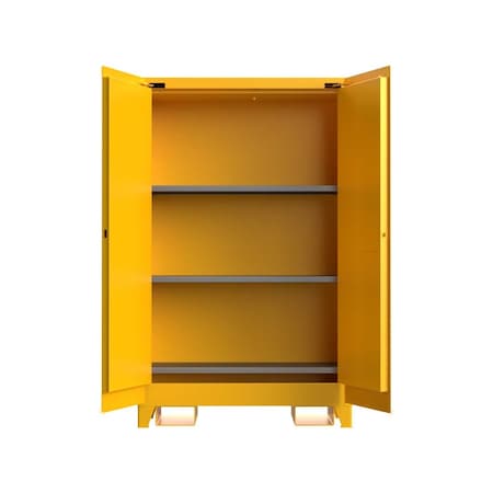 Strong Hold 45 Gallon Flammable Safety Cabinet, Self-Close 45FSHD-SC-FLP-3