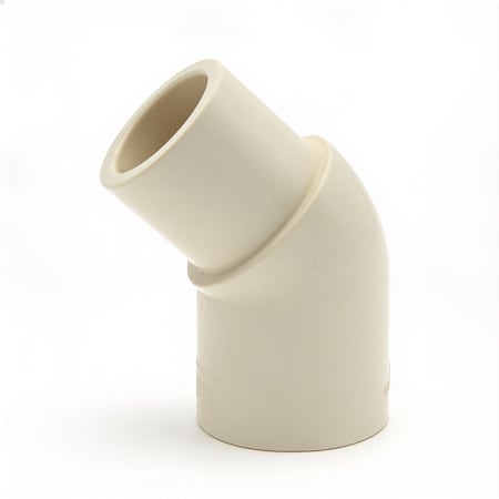 Supplygiant 3/4 Inch CPVC 45 Degree Street Elbow Socket x Spigot Fitting, 10PK DWTG2256-10-Pk