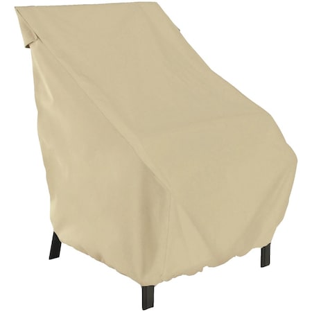 Classic Accessories 26'' W. x 34'' H. x 25'' L. Tan Polyester/PVC Chair Cover 58932