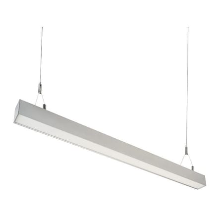 Keystone Linear Arch Fixture with Direct & Indirect Lighting | 4ft | Power and Color Selectable| Silver | 0-1 KT-LALED40PS-4A-8CSF-VDIM-S