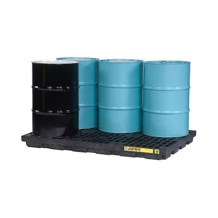 Justrite 6 DRUM ACCUMULATION CENTER BLACK JT28659