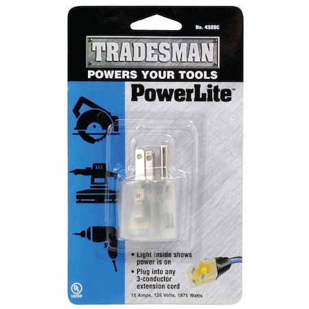 Southwire Plug Adapter, 1 Outlet(s) Clear 4325C