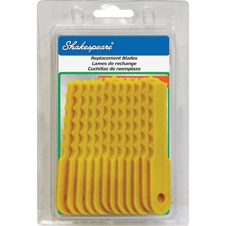 Shakespeare Push-N-Load Replacement Trimmer Blade, 12-Count 17256