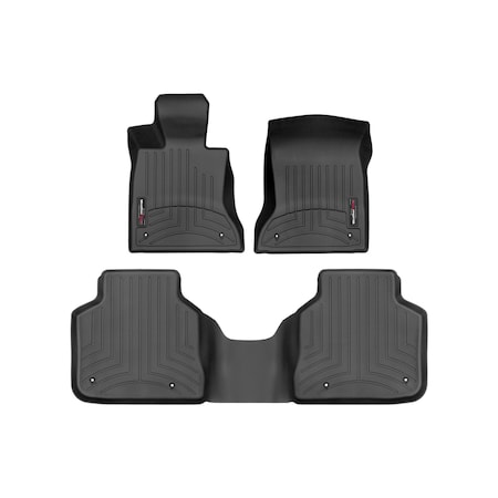 Weathertech Black, Front and Rear Floorliners 441505-1-2