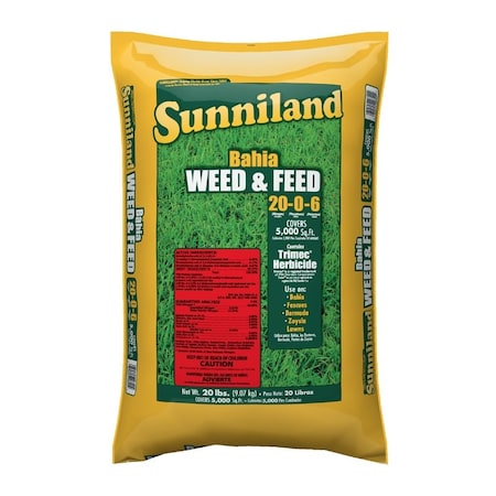 Sunniland Bahia Weed & Feed Lawn Fertilizer For Bahia Grass 5000 sq ft 129820