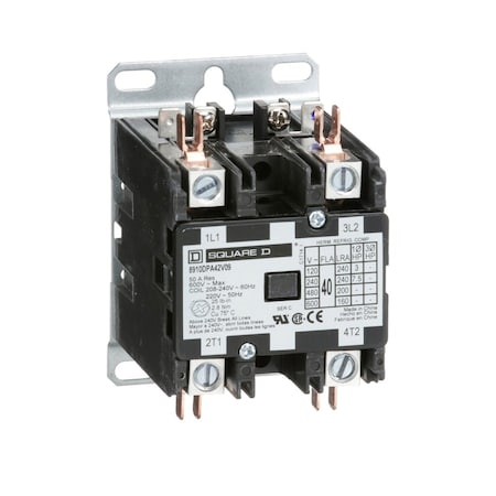 Square D Definite Purpose Magnetic Contactor, 220/208-240V AC, 3P, 75A 8910DPA42V09