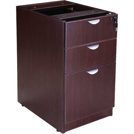 Boss Deluxe Pedestal-Full, Box/Box/File, 15.5"Wx22"D, Mahogany N166-M