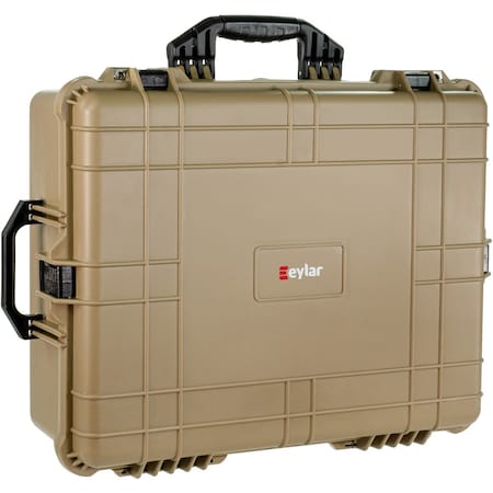 Eylar Extra Large 24 Inch Hard Camera and Gear Case Waterproof with Foam Tan SA00041-TAN