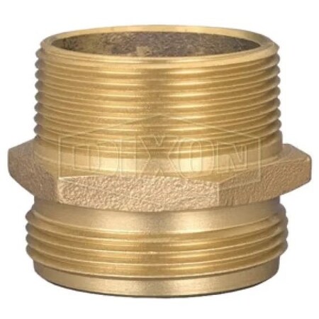 Dixon The Right Connection Double Hex Nipple, 1-1/2 in, MNYFD, Cast Brass, Domestic DMH15NYFD15NYFD