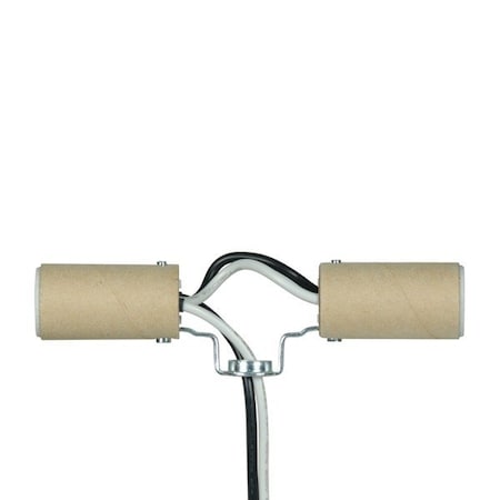 Satco Twin Candelabra Cluster Socket 4-1/2in 24in No 18 UL 1015 B/W Leads 105C 1/8 IP Inside Extrusion 80/1654