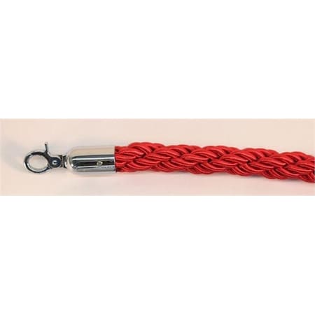 Captain Cold 72 in. Braided Rope with Mirror Hook - Red CA2677509